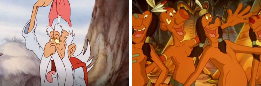 Astérix et le coup du menhir et Astérix et les indiens