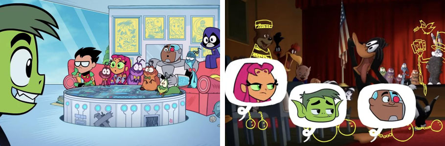 Teen Titans Go See Space Jam image 2 et 3