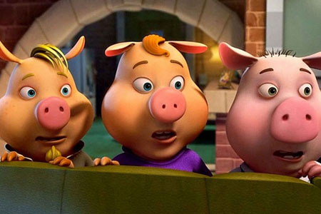 3 Petits cochons et un bébé