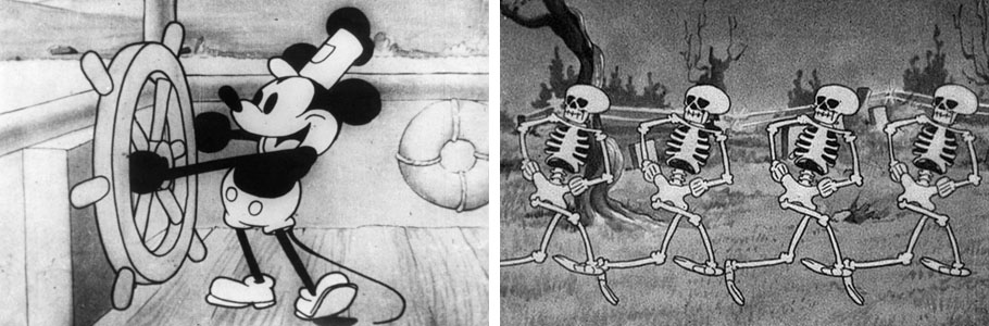 Steamboat Willie  et La danse des squelettes