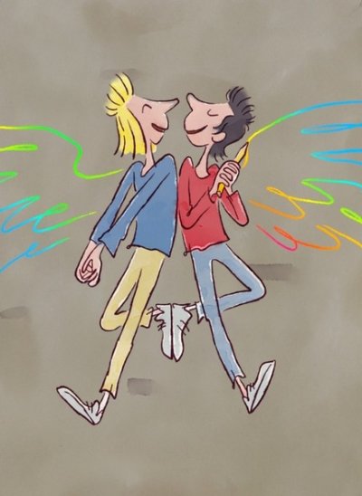 LE GRAND DESSIN DES ANGES - Les plus belles histoires de Quentin Blake