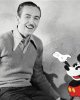 Portrait de Walt Disney (accompagné de Mickey Mouse)
